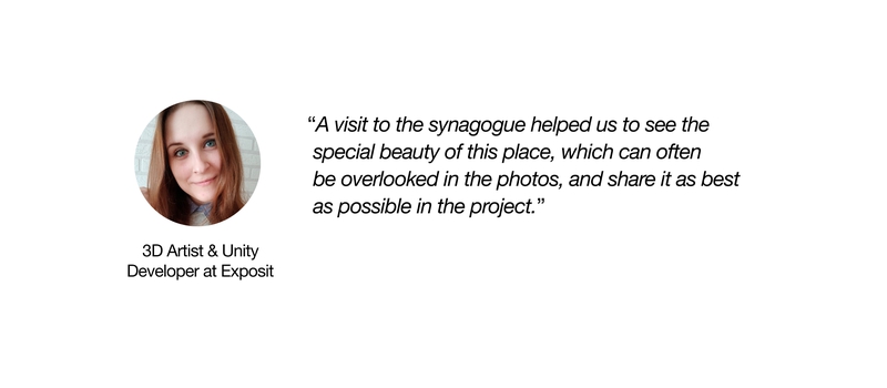 A virtual tour of the synagogue