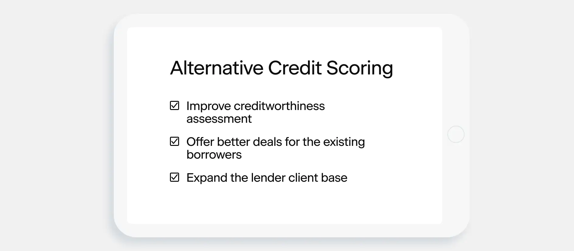 Benefits of Alternative Credit Scoring